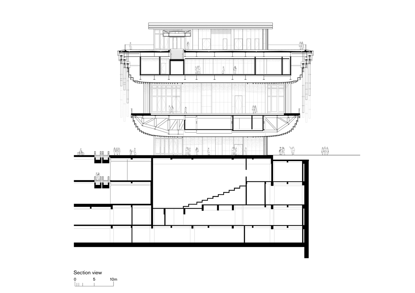 The facade of Fosun Art Foundation by Foster + Partners and Thomas Heatherwick as Heatherwick StudioÂ creative director